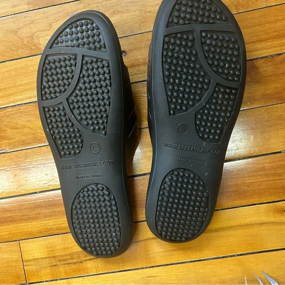 Yeah Baby Cloud 9 Spa Sandals Men’s L Comfort Slides Recovery Lounge Like New
